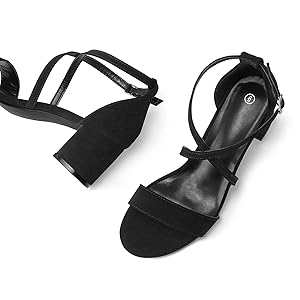オールドアングルスミス Amazon.com | SHEMEE Womens Cutout Mesh Stacked Chunky Heel